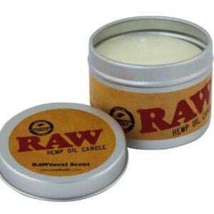 Oriģināla RAW Hemp Oil Candle aromātiskā svece metāla skārdenē