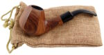 Koka pīpe RAW Wooden Pipe uz linu maisiņa