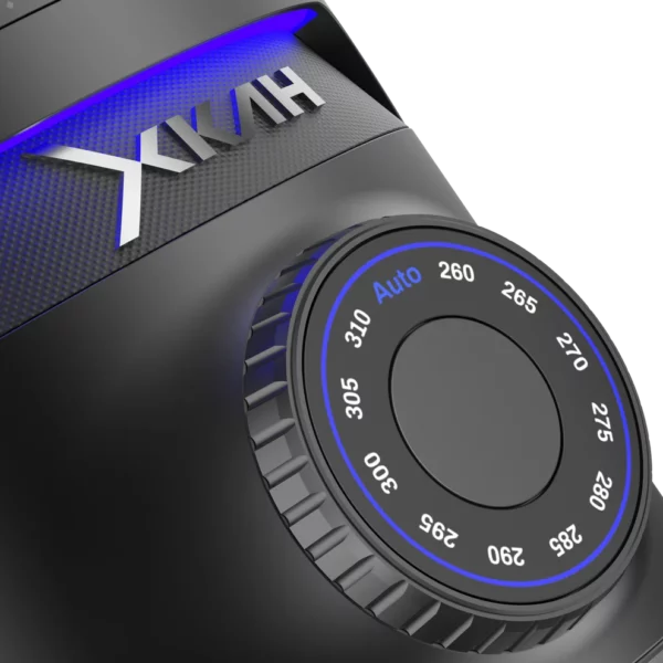 XKAH Lite stacionārās kameras vadības ritentiņš ar zilu LED apgaismojumu un viedo Auto režīmu