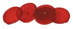 Sarkans akrila smalcinātājs (grinderis) 4 daļas 60mm, красный акриловый гриндер, red 4-piece grinder