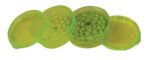 Zaļš akrila smalcinātājs (grainderis) 4 daļas 60mm, зеленый гриндер с сеткой, green plastic grinder