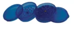 Zils akrila smalcinātājs (grinderis) 4 daļas 60mm ar magnētu, синий гриндер, blue acrylic grinde