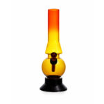 Akrila bongs ar apaļu kolbu un noņemamu gumijas pamatni, acrylic bong ball base with metal bowl