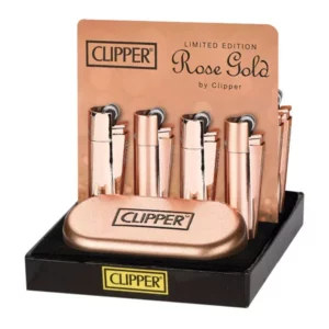 Šķiltavas Clipper Metal Rose Gold limitētā izlaiduma stendā veikalam, ekskluzīva dāvana