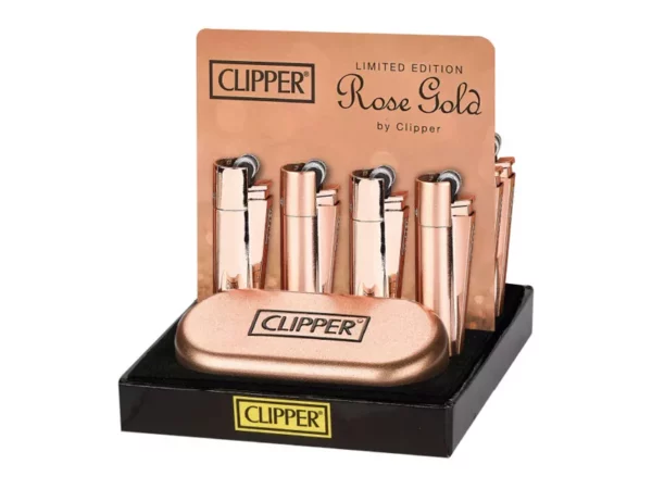 Šķiltavas Clipper Metal Rose Gold limitētā izlaiduma stendā veikalam, ekskluzīva dāvana