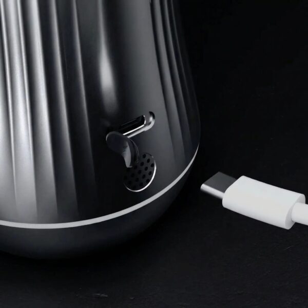 ShishaX VOLTA Black ātrās USB-C uzlādes ligzda ar Pass-through tiešās barošanas atbalstu