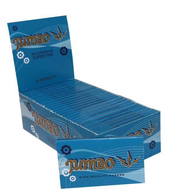 Pilns Jumbo Super Fine Double Blue 100 cigarešu papīru bloks Pilns Jumbo Super Fine Double Blue 100 cigarešu papīru bloks (25 paciņas)