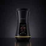 Elektroniskā karstuma kamera ShishaX VOLTA Black ar displeju, Dual-Zone 270°C un 200°C siltuma vadību un LED apgaismojumu ūdenspīpes rituālam bez oglēm