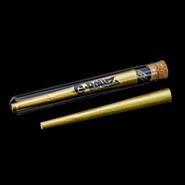 G-Rollz 24K Gold konusi blakus mēģenei ar korķa vāciņu