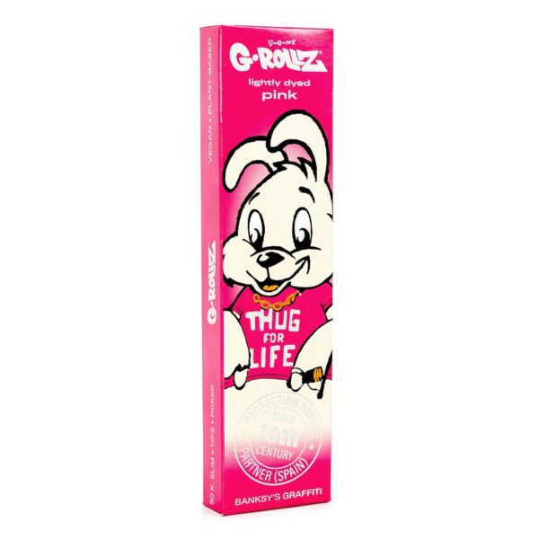G-Rollz Thug for Life rozā King Size Slim papīrīši un filtri